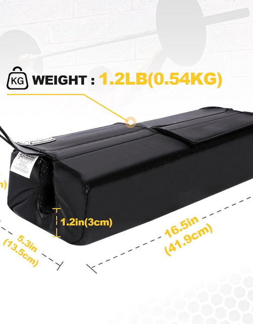 Load image into Gallery viewer, Square Hip Thrust Pad Barbell Squat Pad Protective Pad for Barbell Bench Press, Barbell Hip Thrusts, Weight Lifting, Squats, Lunges - Fit Standard and Olympic Bars
