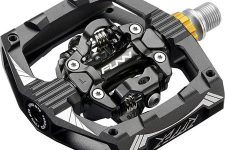 Ripper Mountain Bike Clipless Pedal Set, Rocker Clip Mechanism, SPD Compatible, 9/16-Inch Crmo Axle