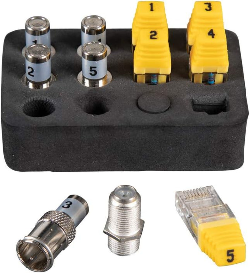 VDV501-851 Cable Tester Kit with Scout Pro 3 for Ethernet / Data, Coax / Video and Phone Cables, 5 Locator Remotes, Yellow