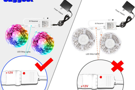Led Lights Color Changing Led Strip Lights with Remote Controller 60 Ft, 2 Rolls of 30 Ft Led Lighting for Bedroom, Home Decoration