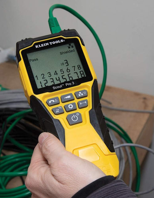Load image into Gallery viewer, VDV501-851 Cable Tester Kit with Scout Pro 3 for Ethernet / Data, Coax / Video and Phone Cables, 5 Locator Remotes, Yellow

