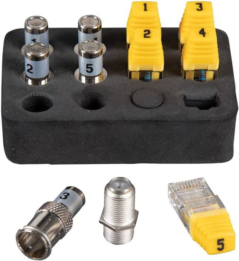 VDV501-851 Cable Tester Kit with Scout Pro 3 for Ethernet / Data, Coax / Video and Phone Cables, 5 Locator Remotes, Yellow